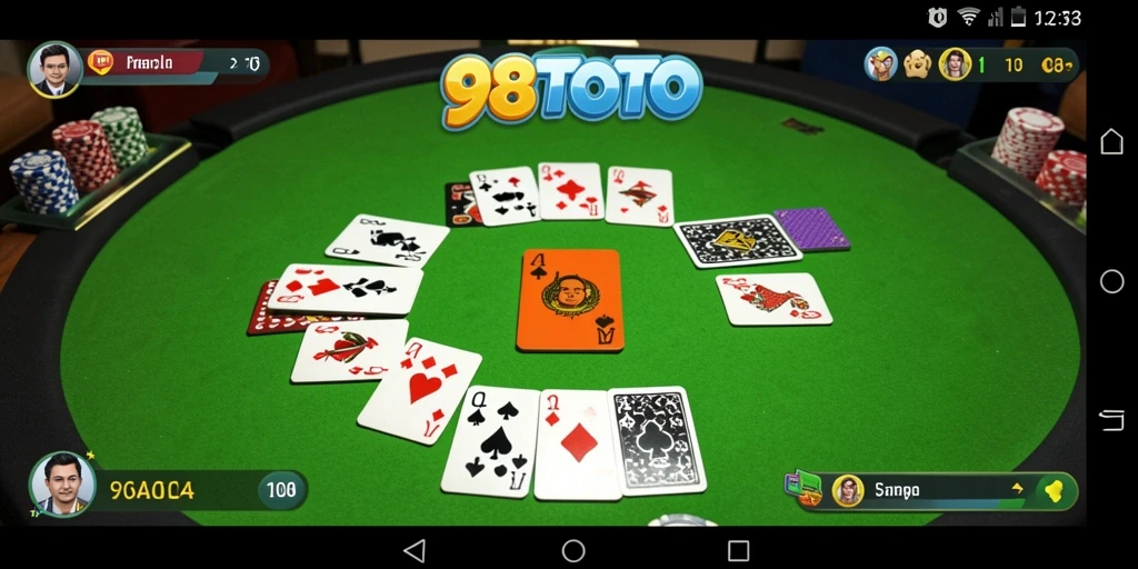 Screenshot gameplay seru dari 98TOTO Game Gaple.
