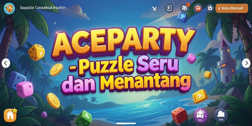 Tampilan gameplay ACEPARTY yang seru dan menantang.