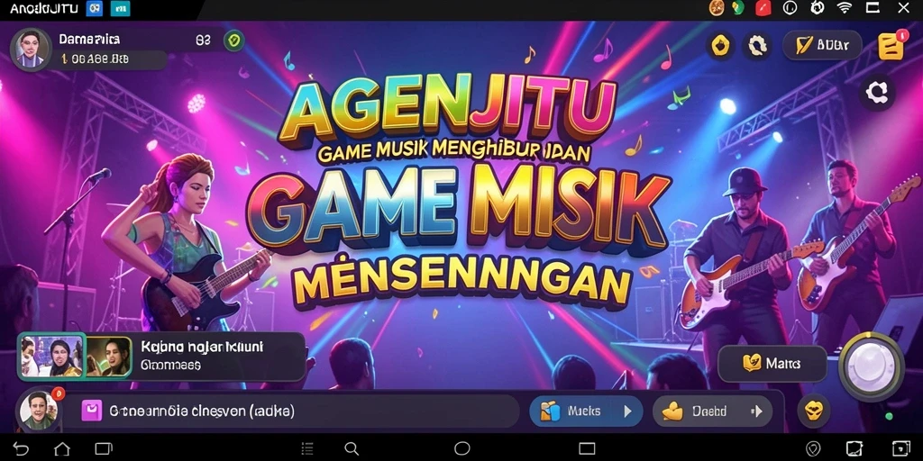 Screenshot dari gameplay <strong>AGENJITU</strong> yang menampilkan momen seru bermain musik.