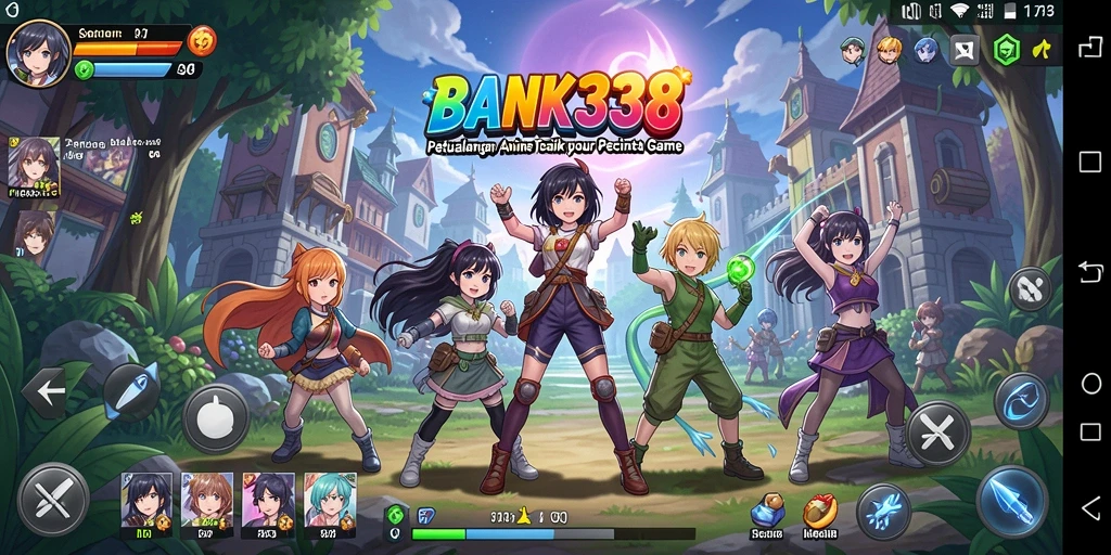 Tampilan gameplay yang seru dan karakter Anime yang dinamis.