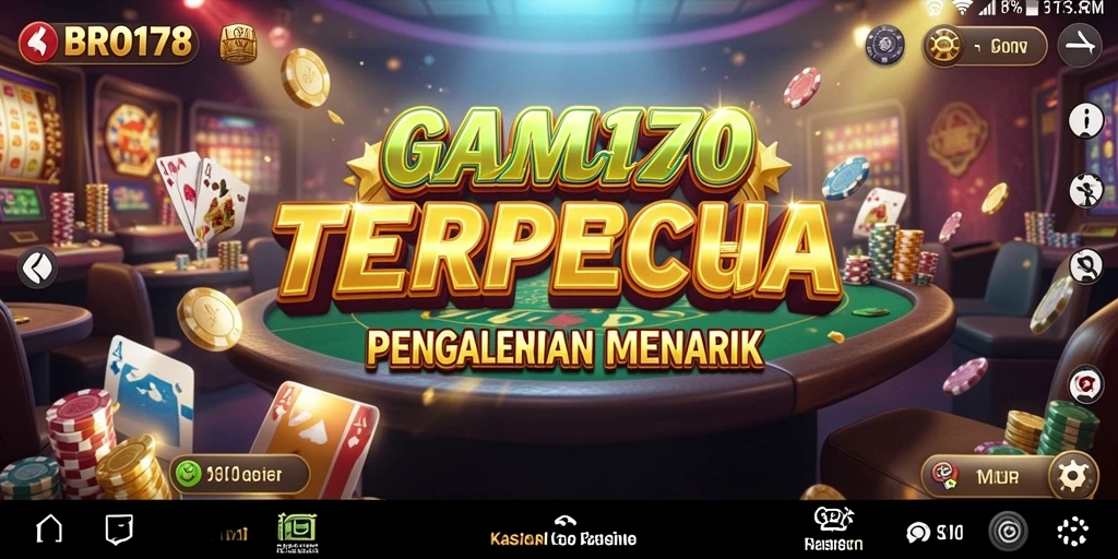 Tampilan gameplay Kasino BRO178 yang menakjubkan dan interaktif.