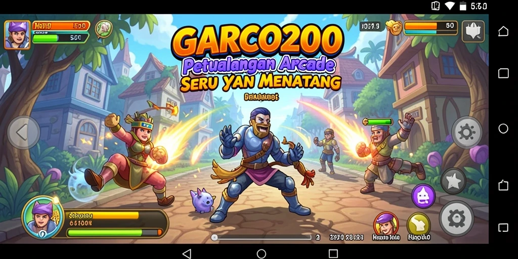 Screenshot GARCO200 menampilkan aksi seru gameplay Arcade.