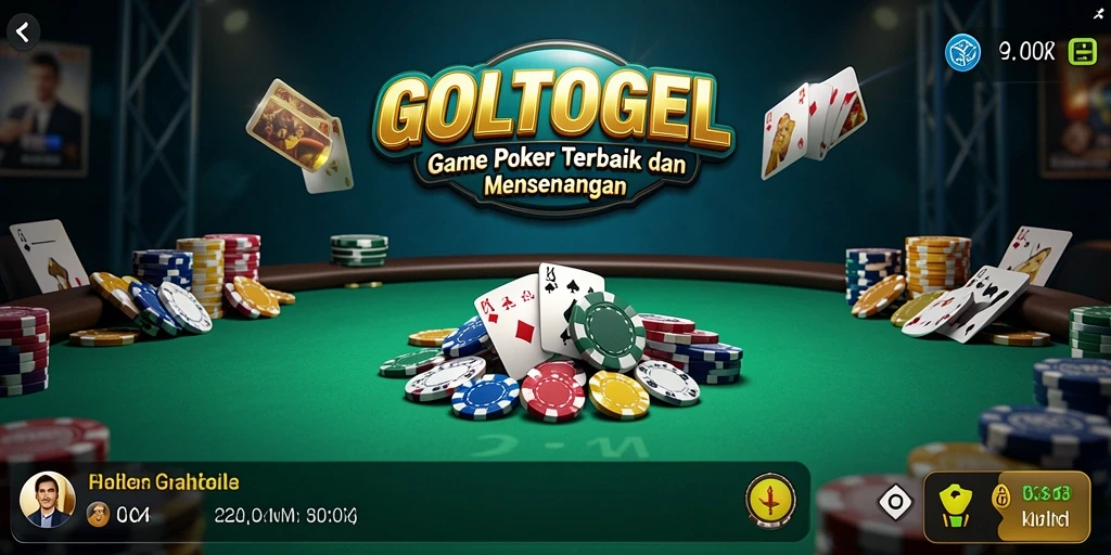 Screenshot utama GOLTOGEL yang menampilkan gameplay Poker yang seru.