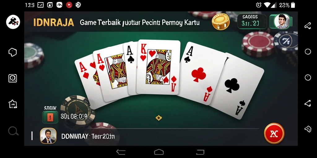 Screenshot utama IDNRAJA menampilkan gameplay seru permainan Domino.