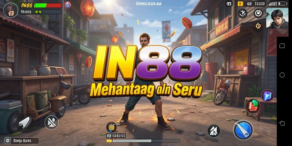 Screenshot IN88 menampilkan karakter dalam dunia simulasi kehidupan.