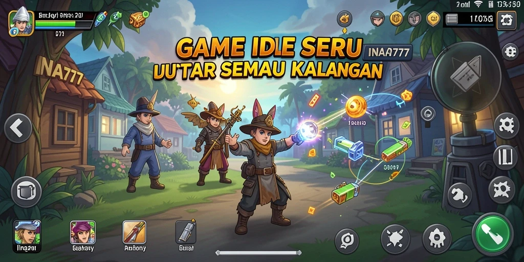 Tangkapan layar gameplay INA777 yang menunjukkan aksi Idle yang mendebarkan.