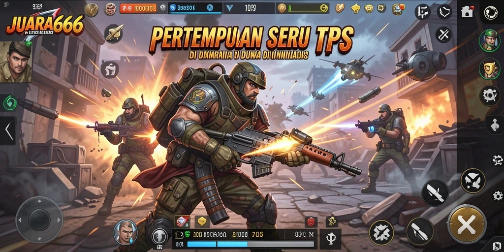 Tangkapan layar JUARA666 menampilkan aksi tembak-menembak yang mendebarkan dalam game TPS.