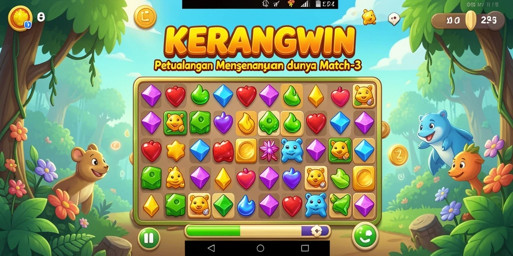 Tampilan gameplay KERANGWIN yang seru dan penuh warna.