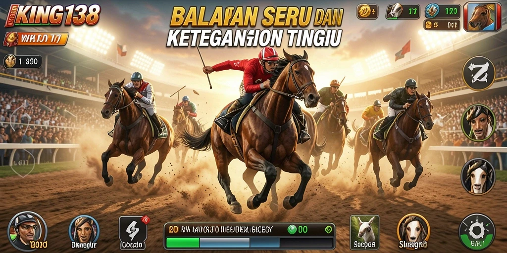 Tampilan gameplay balapan yang menegangkan dan grafis berkualitas tinggi.