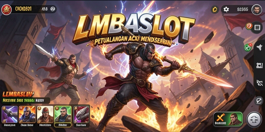 Tangkapan layar utama LMBASLOT menunjukkan aksi mendebarkan dalam permainan.