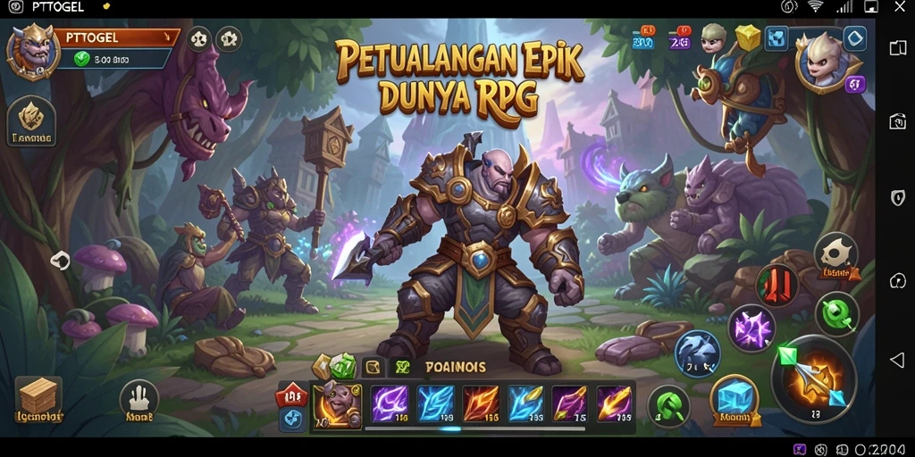 Tampilan menarik dari gameplay RPG PTTOGEL dengan pertarungan epik.