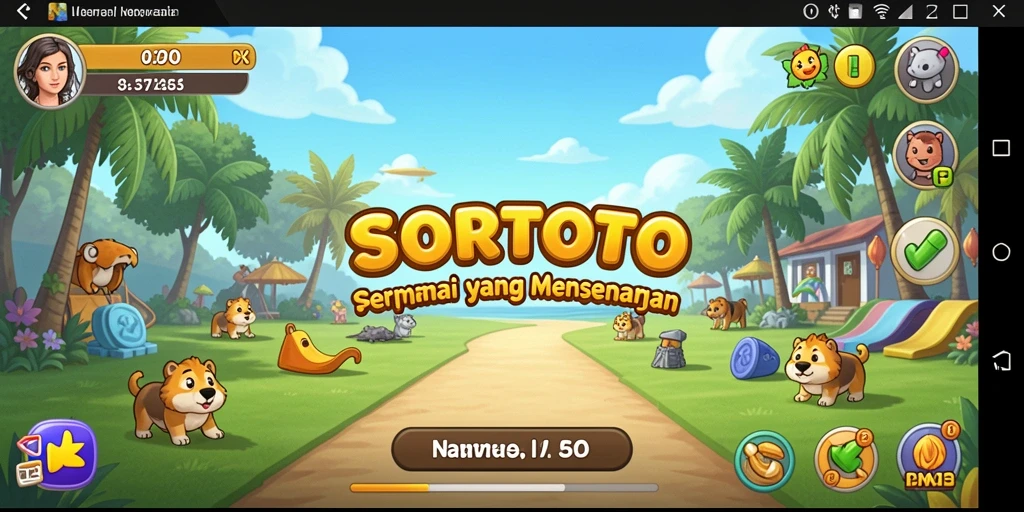 Gameplay menarik SORTOTO yang menyenangkan dan menantang.