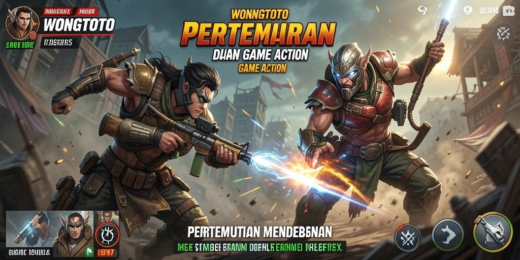 Tampilan gameplay seru dan penuh aksi dari WONGTOTO.