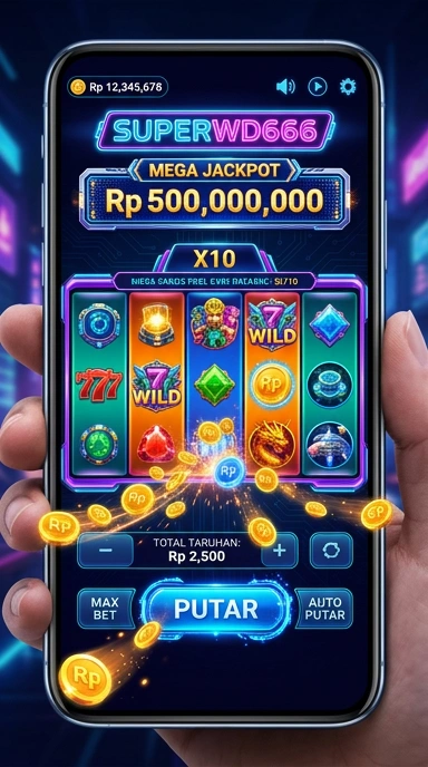 Tampilan antarmuka yang sederhana di superwd666.